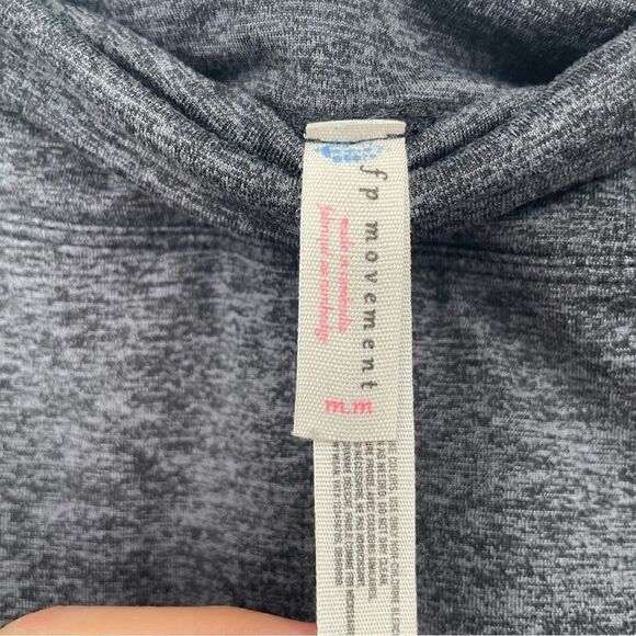 Free People Movement Grey Halo Cutouts Stretch Yoga Workout Leggings Medium - Picture 3 of 7